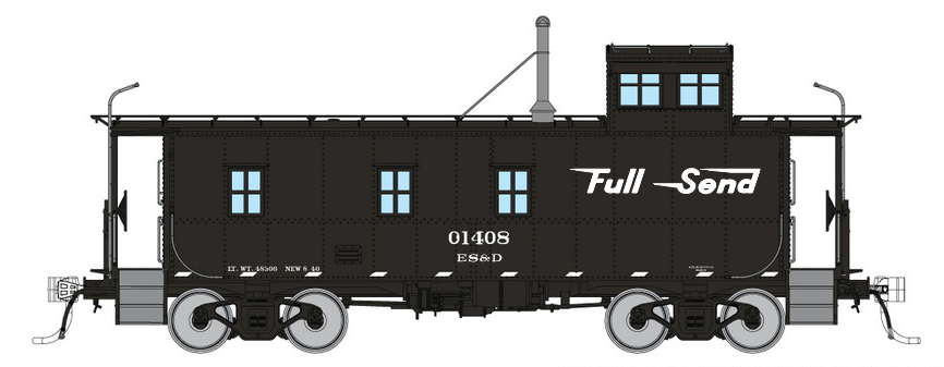 PRE-ORDER - HO Rapido ES&D Caboose #01408 "As-Built"