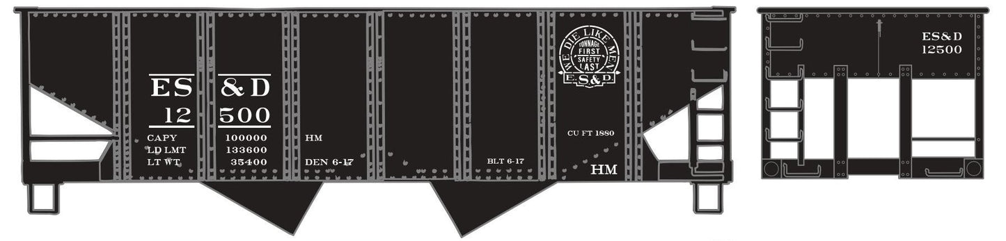 Stencil Herald USRA Hopper ES&D #1 #12500