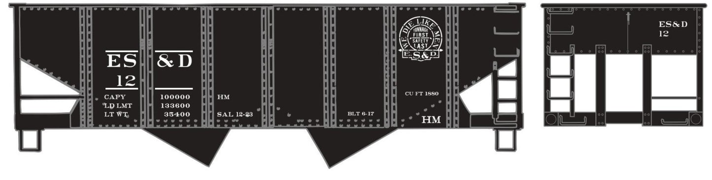 Stencil Herald USRA Hopper ES&D #6 #12XXX