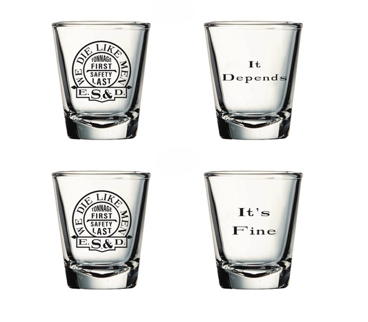 It's Fine & It Depends Shot Glass Set