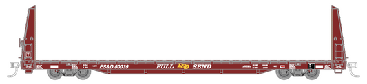 PRE-ORDER ES&D HO Bulkhead Flatcar #80069 with Shot Glass Adapter